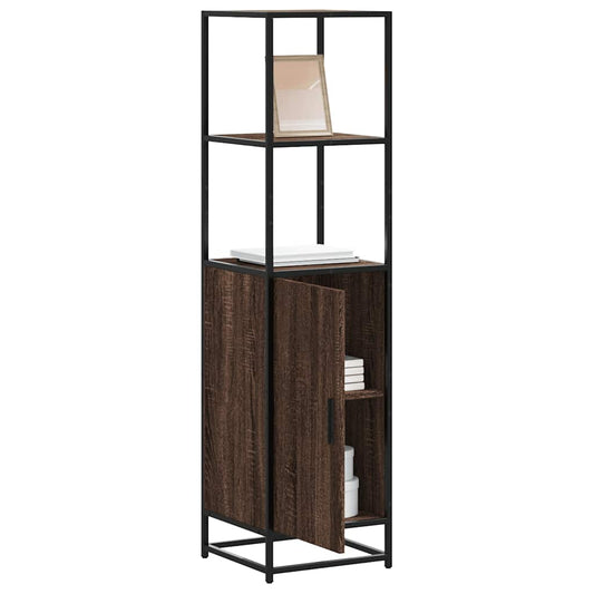 vidaXL Highboard καφέ δρυς Κατασκευασμένο ξύλο και μέταλλο