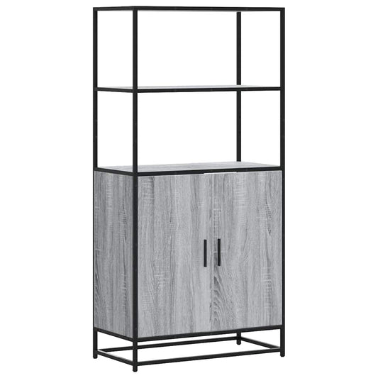 vidaXL Highboard Grey Sonoma Κατασκευασμένο ξύλο και μέταλλο