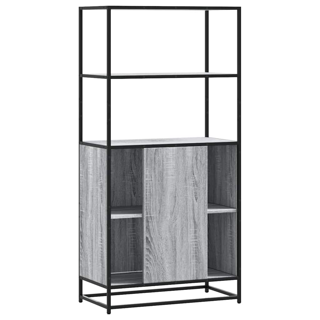 vidaXL Highboard Grey Sonoma Κατασκευασμένο ξύλο και μέταλλο