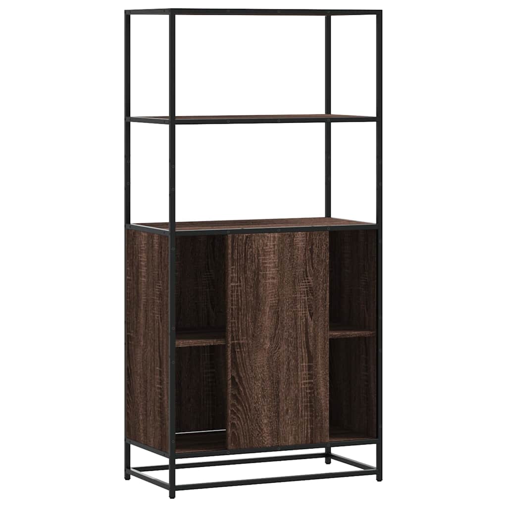 vidaXL Highboard καφέ δρυς Κατασκευασμένο ξύλο και μέταλλο