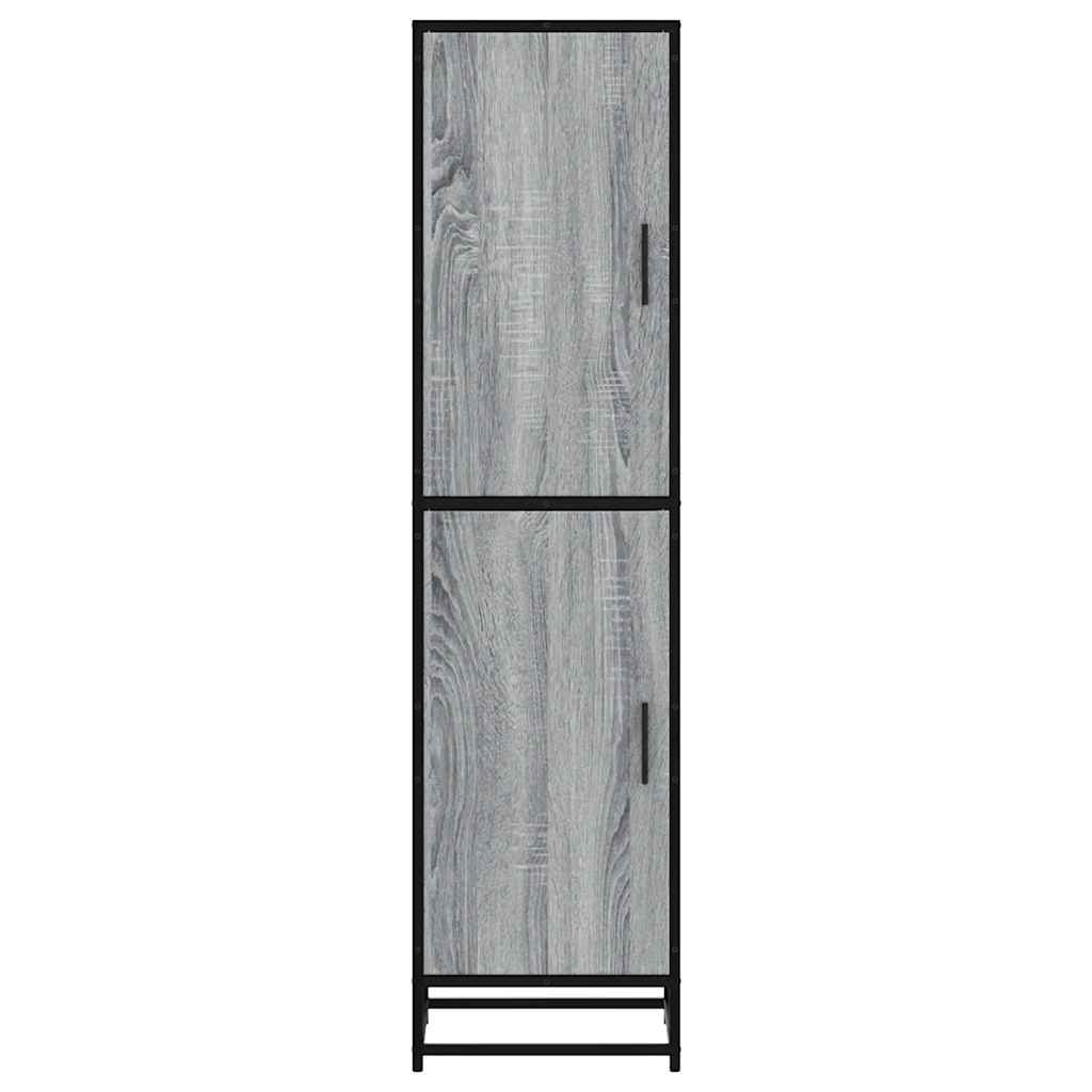 vidaXL Highboard Grey Sonoma Κατασκευασμένο ξύλο και μέταλλο