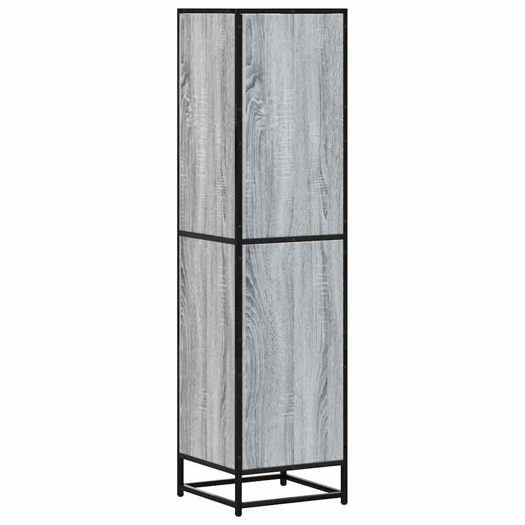 vidaXL Highboard Grey Sonoma Κατασκευασμένο ξύλο και μέταλλο
