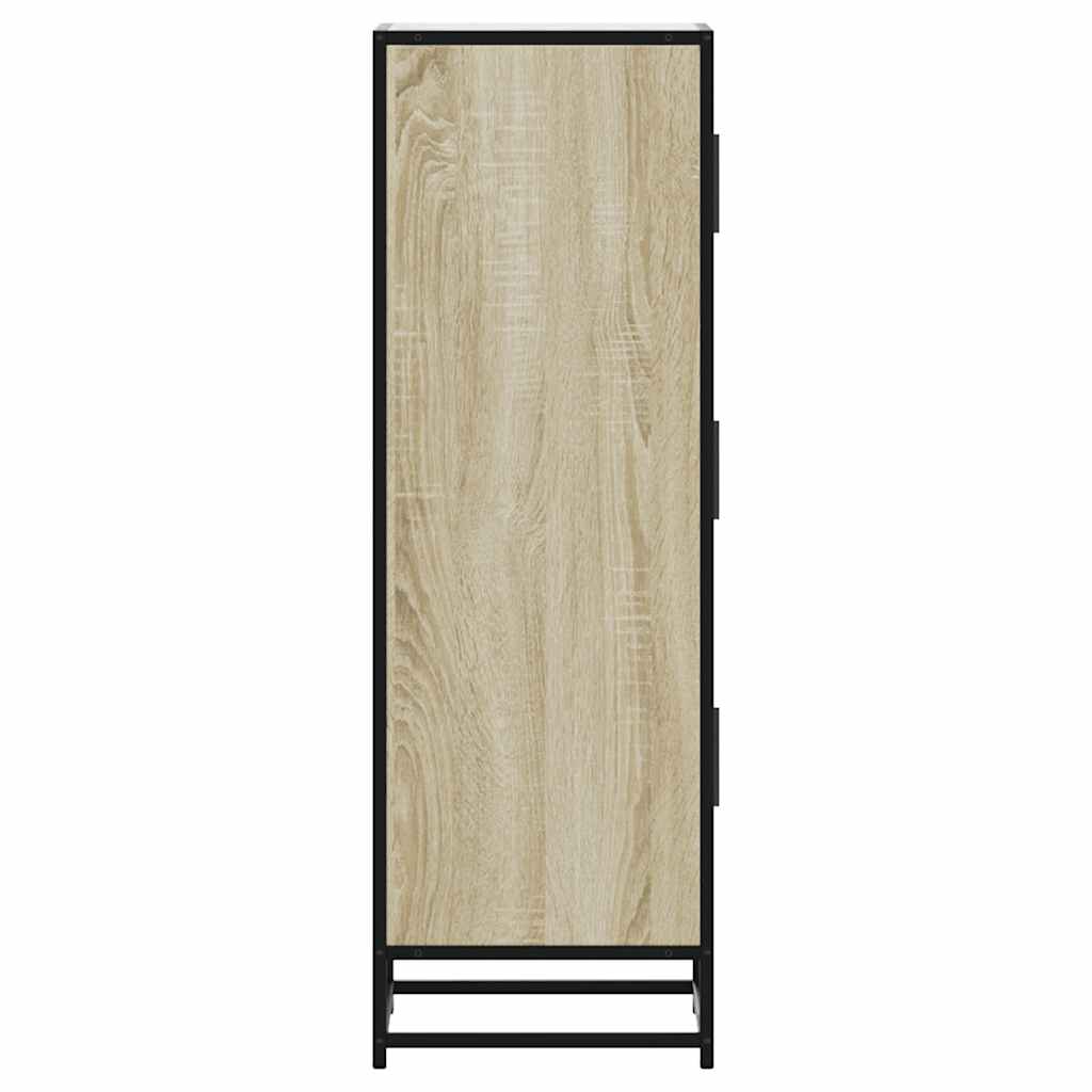 vidaXL Highboard Δρυς sonoma 35,5x35x106,5 cm Κατασκευασμένο ξύλο