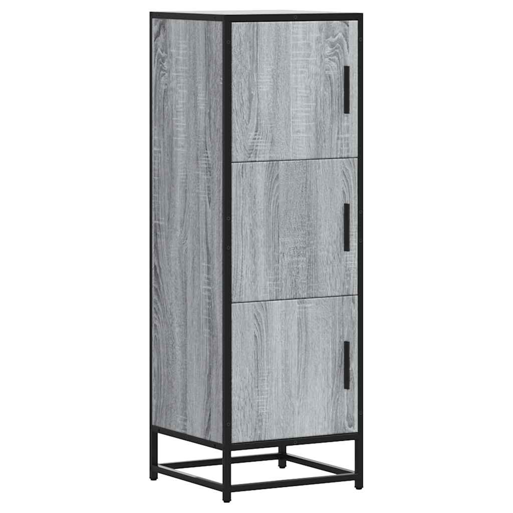 vidaXL Highboard Grey Sonoma Κατασκευασμένο ξύλο και μέταλλο