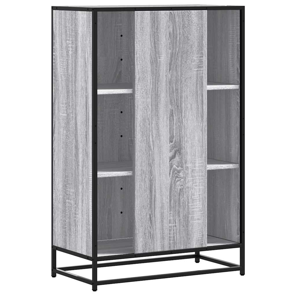 vidaXL Highboard Grey Sonoma Κατασκευασμένο ξύλο και μέταλλο