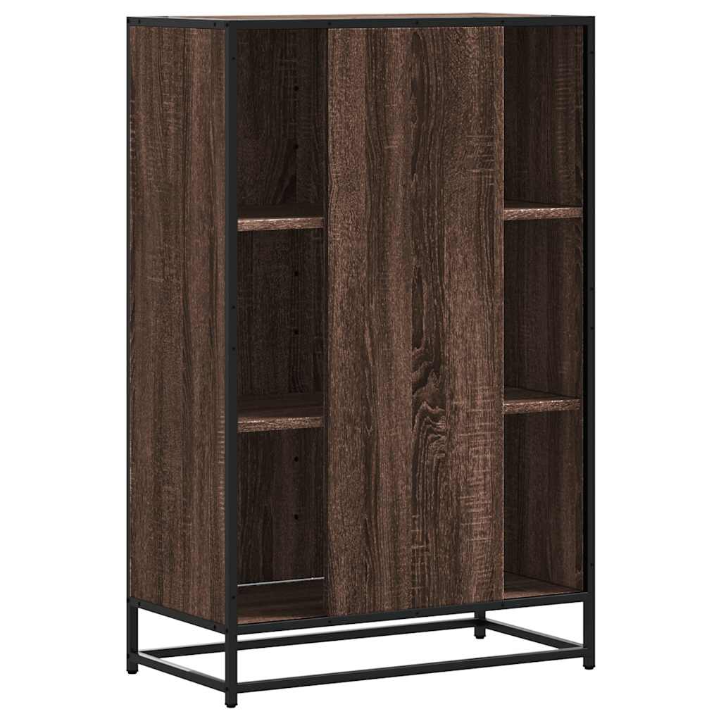 vidaXL Highboard καφέ δρυς Κατασκευασμένο ξύλο και μέταλλο