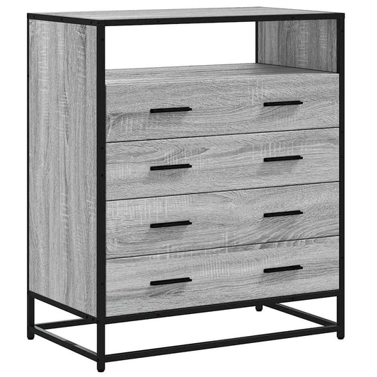 vidaXL Συρταριέρα Γκρι sonoma 70x41x83,5 εκ. από Επεξεργασμένο Ξύλο
