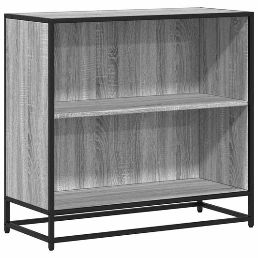 vidaXL Βιβλιοθήκη Γκρι Sonoma 80,5x35x76 εκ. από Επεξεργασμένο Ξύλο