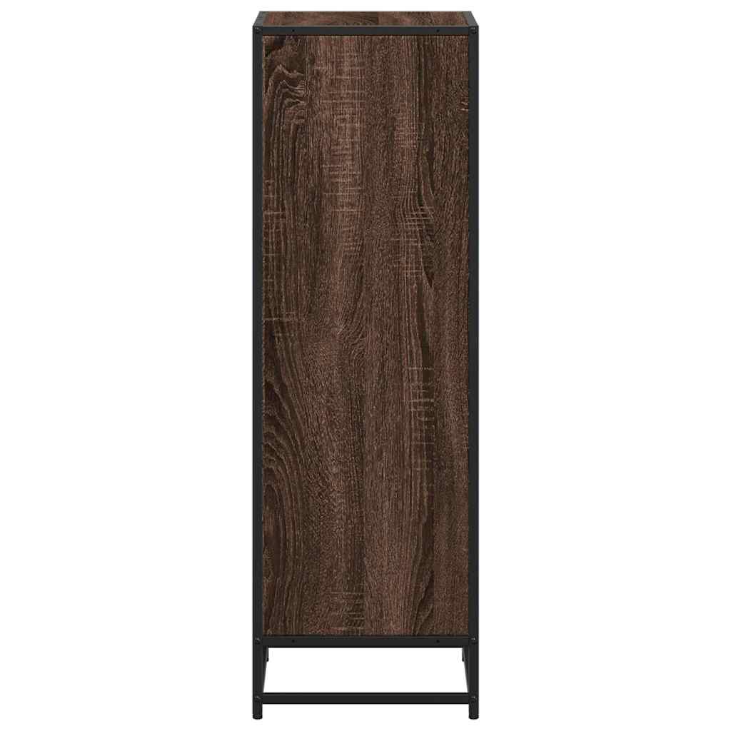 vidaXL Ντουλάπι βιβλίων καφέ δρυς 40x35x107,5 cm Κατασκευασμένο ξύλο