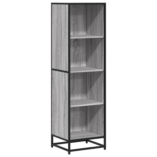 vidaXL Βιβλιοθήκη Γκρι Sonoma 40x35x139 εκ. από Επεξεργασμένο Ξύλο