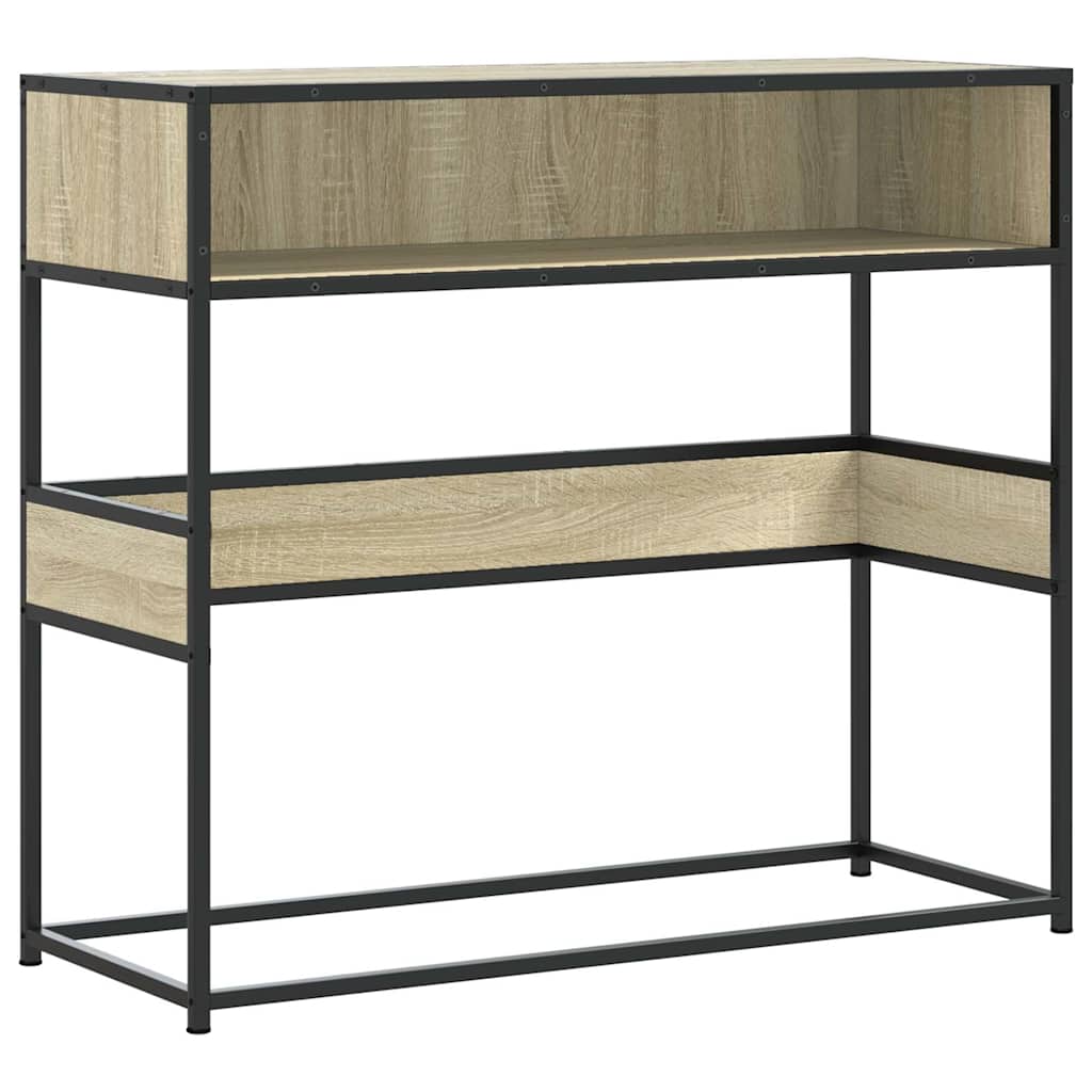 vidaXL Τραπέζι Κονσόλα Sonoma Δρυς 90x35x80 εκ. Επεξεργασμένο Ξύλο