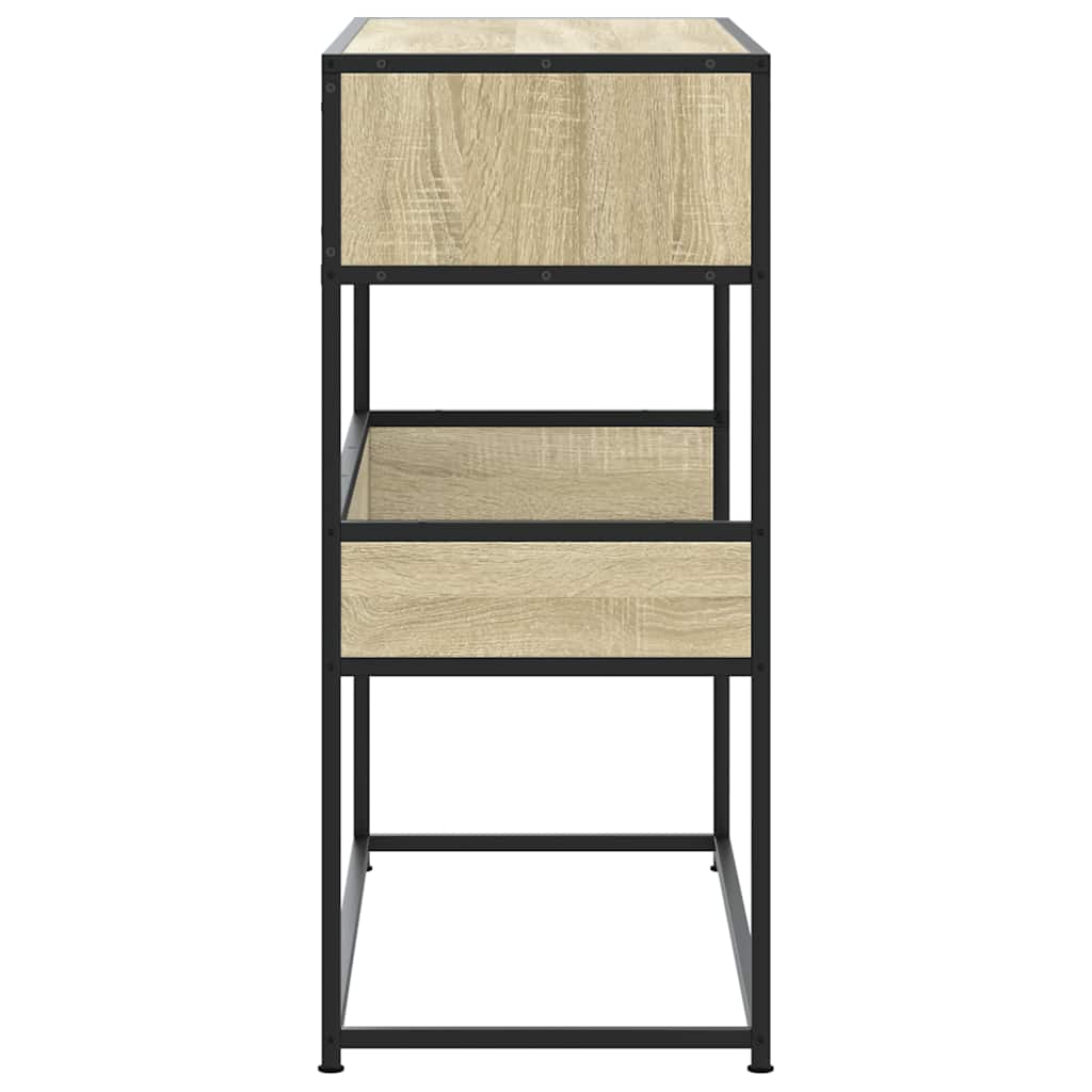 vidaXL Τραπέζι Κονσόλα Sonoma Δρυς 90x35x80 εκ. Επεξεργασμένο Ξύλο