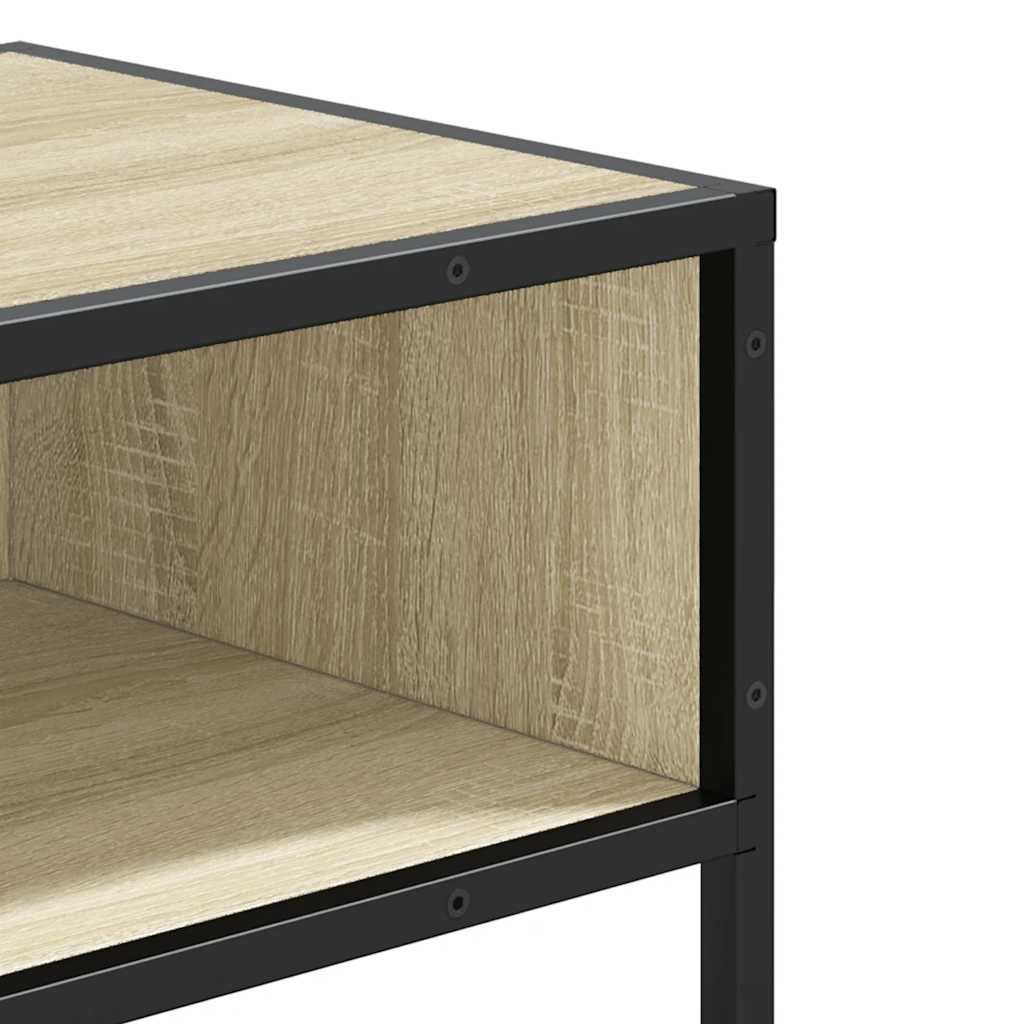 vidaXL Τραπέζι Κονσόλα Sonoma Δρυς 90x35x80 εκ. Επεξεργασμένο Ξύλο