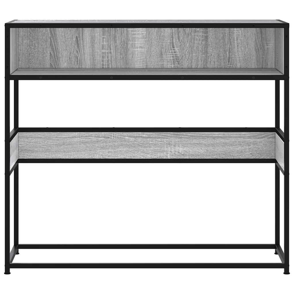 vidaXL Τραπέζι κονσόλας Γκρίζο Σονόμα 90x35x80 cm Ξύλινη κατασκευή