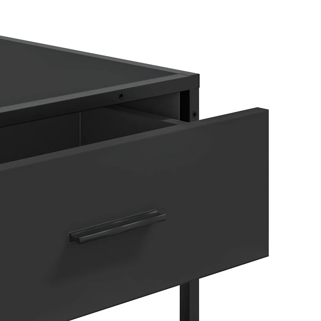 vidaXL Τραπέζι Κονσόλα Μαύρο 90x35x80 εκ. Επεξεργασμένο Ξύλο