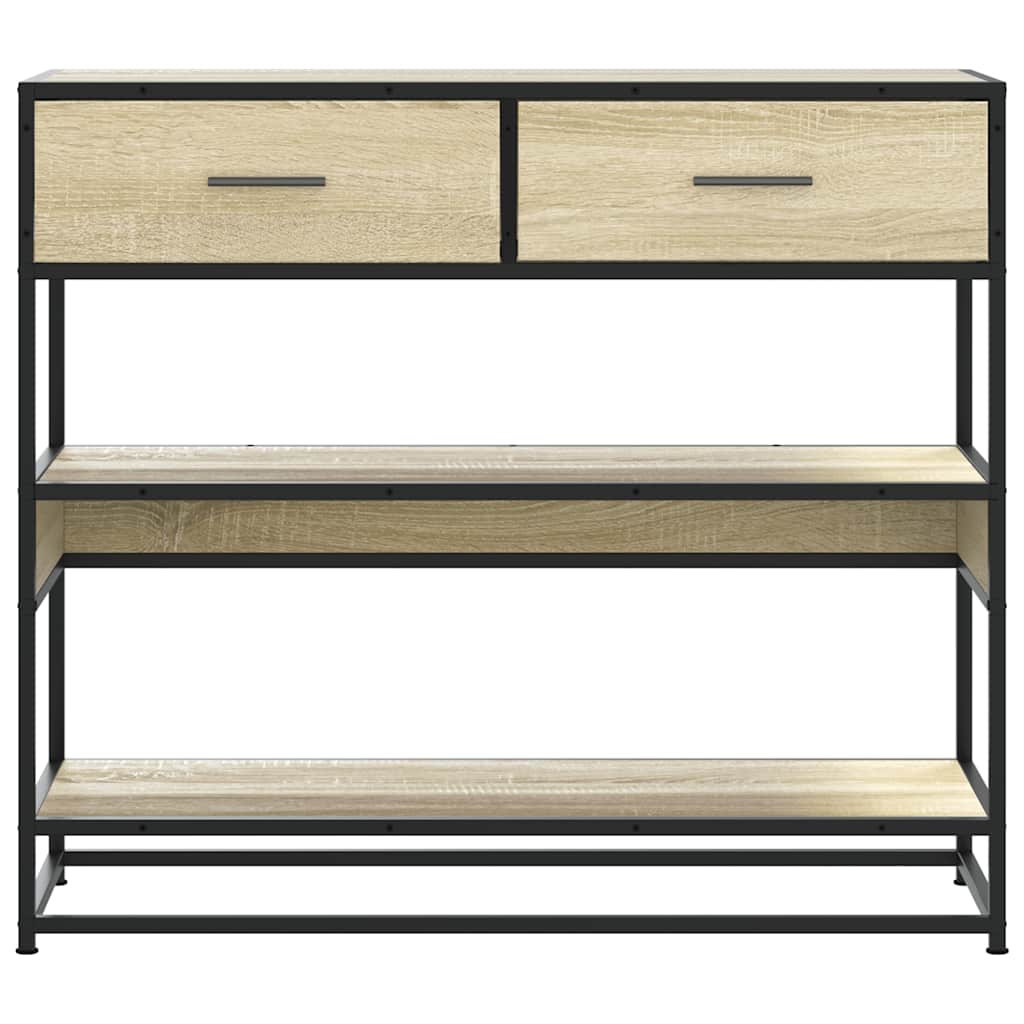 vidaXL Τραπέζι Κονσόλα Sonoma Δρυς 90x35x80 εκ. Επεξεργασμένο Ξύλο