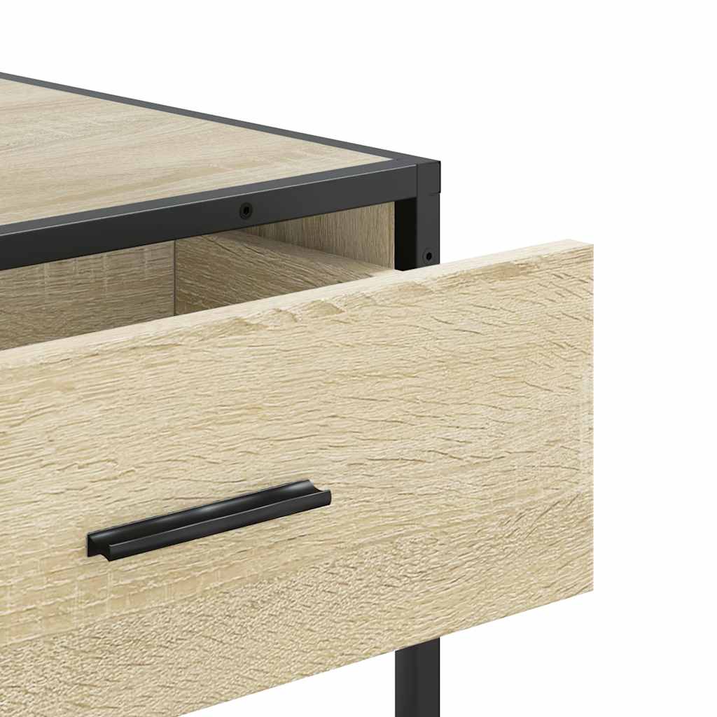 vidaXL Τραπέζι Κονσόλα Sonoma Δρυς 90x35x80 εκ. Επεξεργασμένο Ξύλο