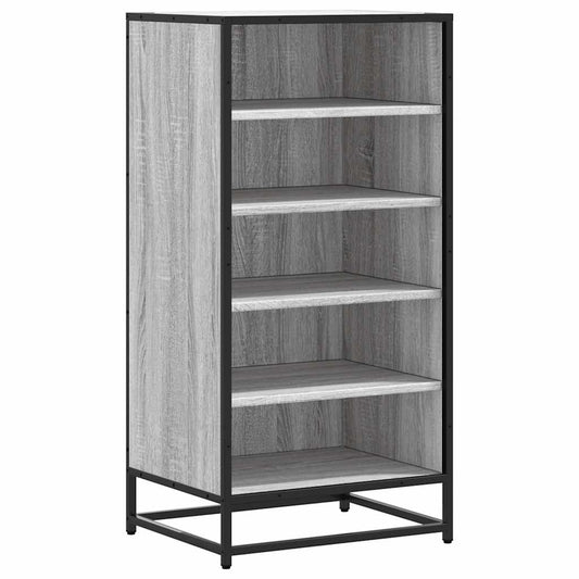 Ράφι παπουτσιών vidaXL Γκρι Sonoma 48x38x97,5 cm Κατασκευασμένο ξύλο