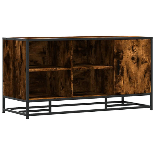 Πάγκος παπουτσιών vidaXL Καπνιστή βελανιδιά 100x40x53,5 cm