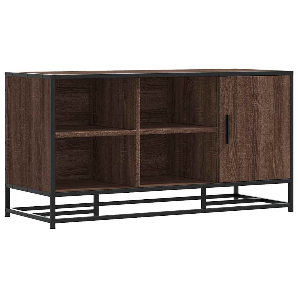 vidaXL Πάγκος παπουτσιών καφέ δρυς 100x40x53,5 cm