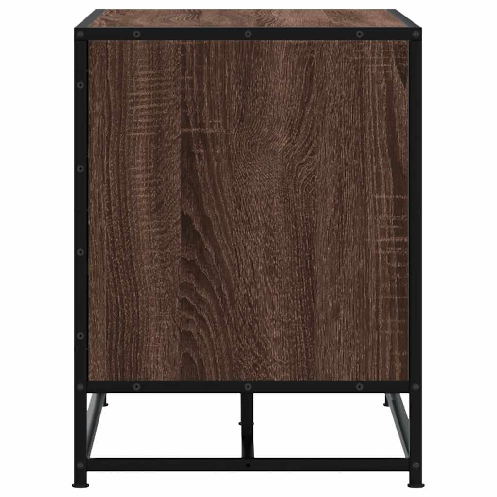 vidaXL Πάγκος παπουτσιών καφέ δρυς 100x40x53,5 cm