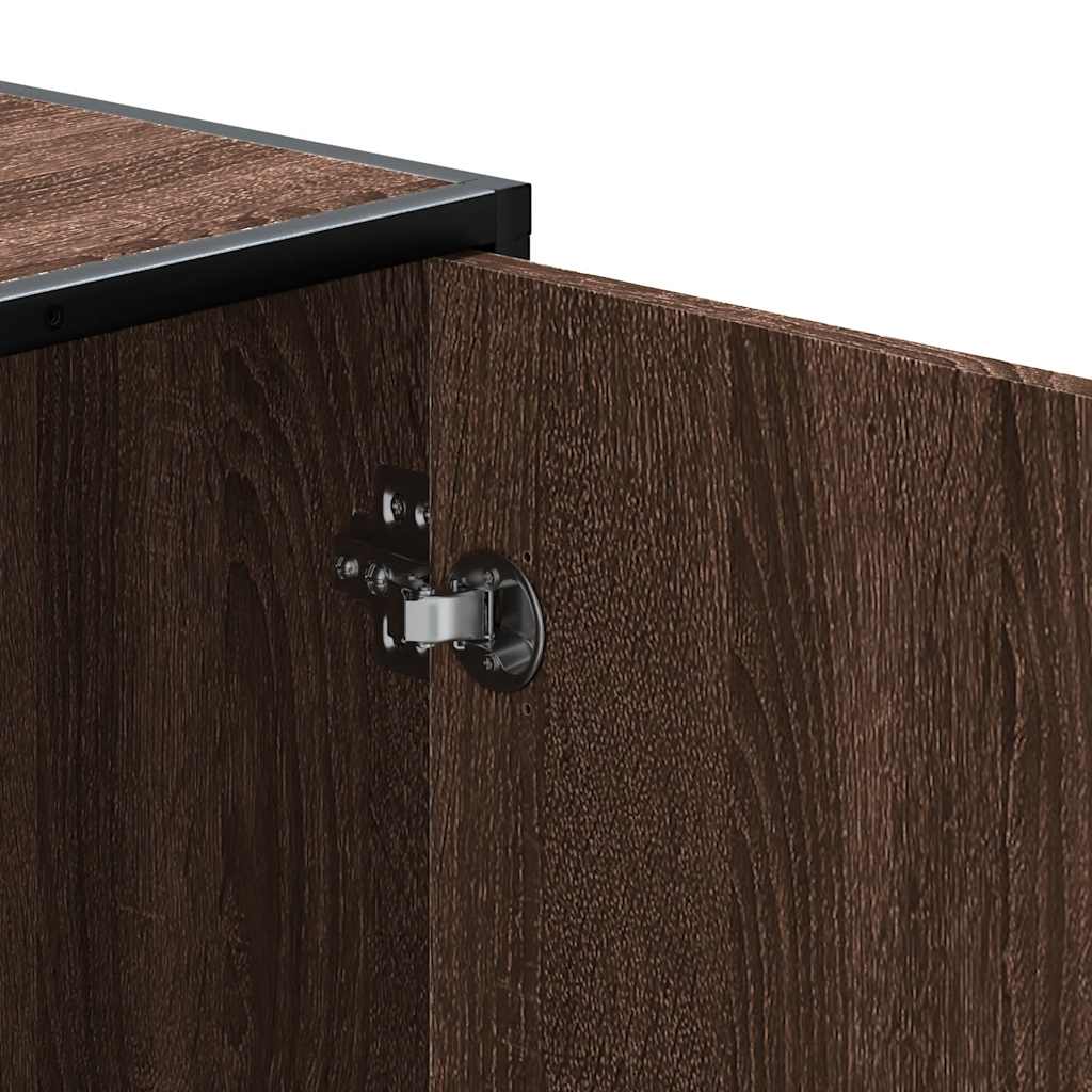 vidaXL Πάγκος παπουτσιών καφέ δρυς 100x40x53,5 cm