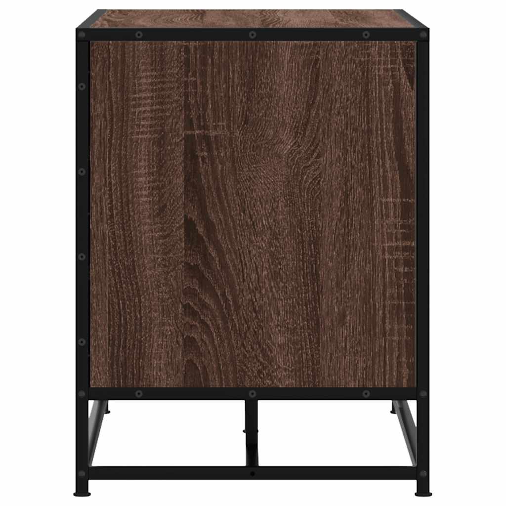 vidaXL Πάγκος παπουτσιών καφέ δρυς 80x40x53,5 cm