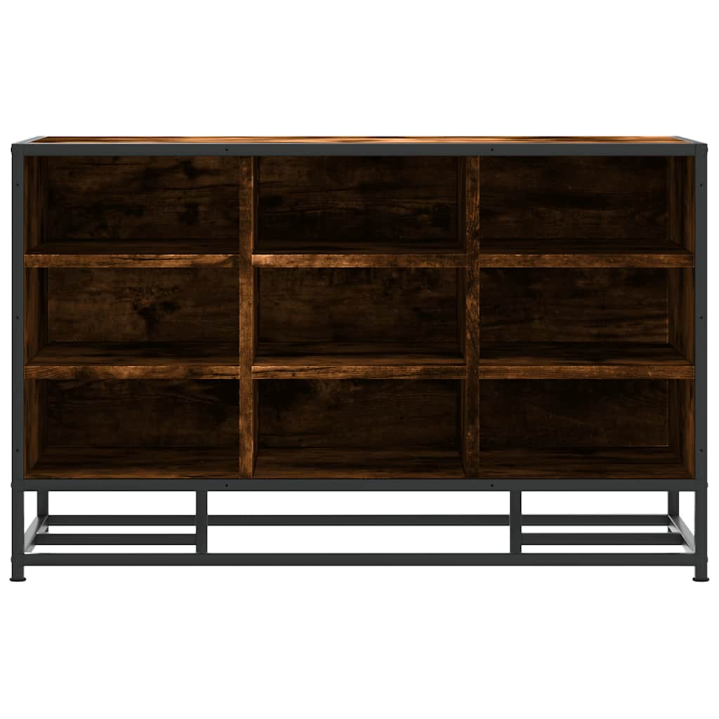 Πάγκος παπουτσιών vidaXL Καπνιστή βελανιδιά 84x40x53,5 cm