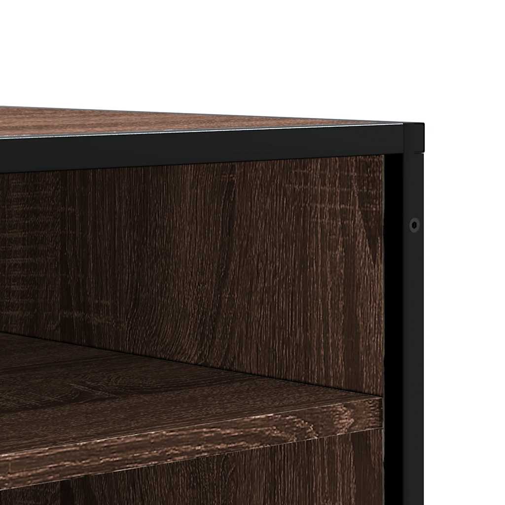 Πάγκος παπουτσιών vidaXL καφέ δρυς 84x40x53,5 cm