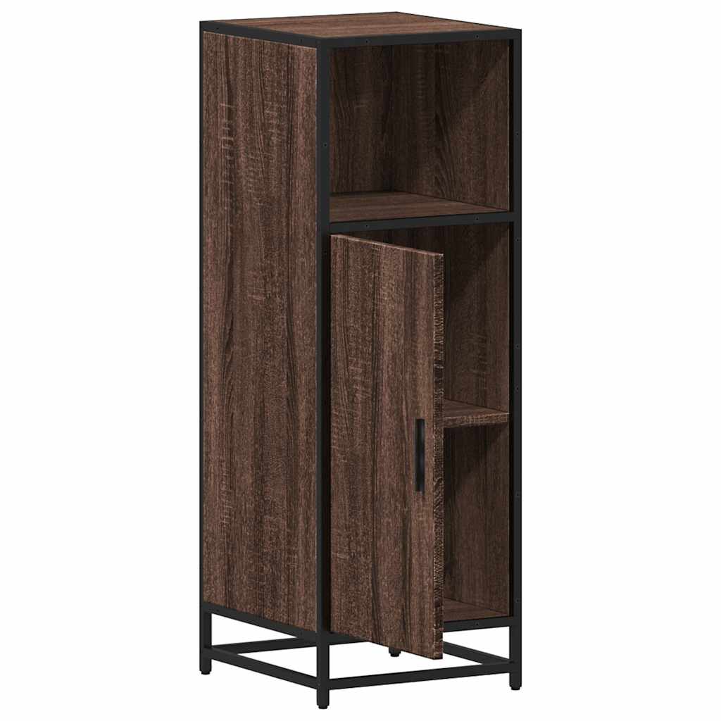 vidaXL Ντουλάπι μπάνιου καφέ δρυς 35x37,5x100 cm