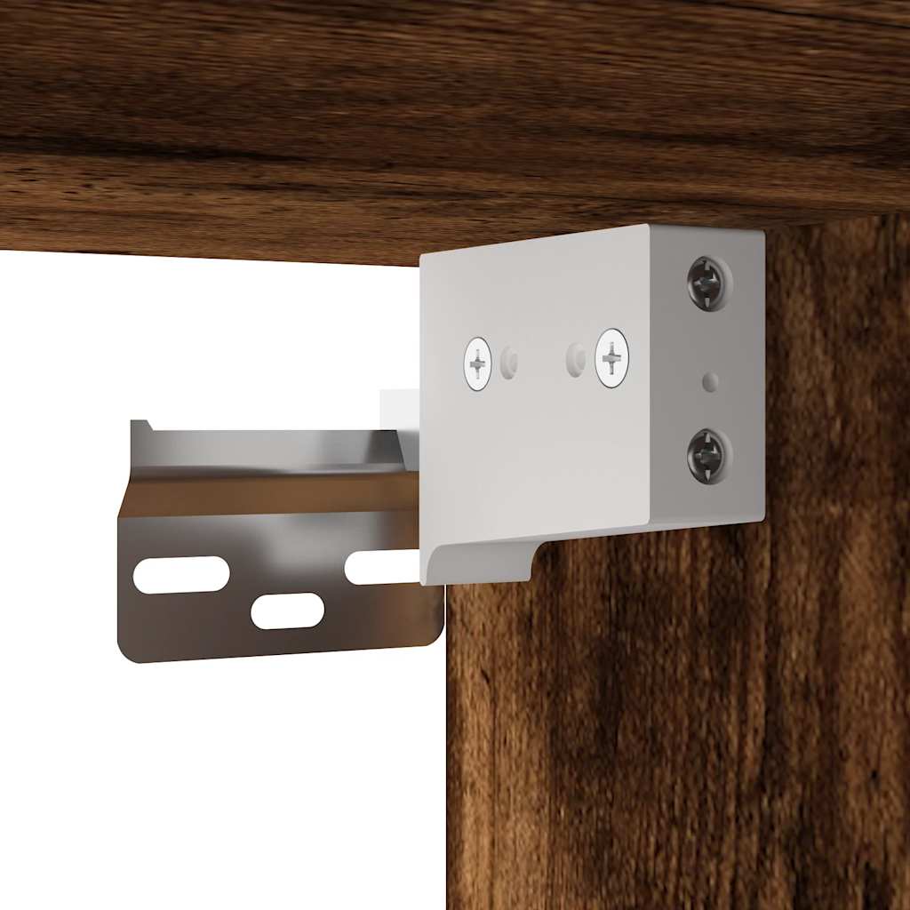 vidaXL ντουλάπι καθρέφτη μπάνιου καπνιστή δρυς 65x20x60 cm