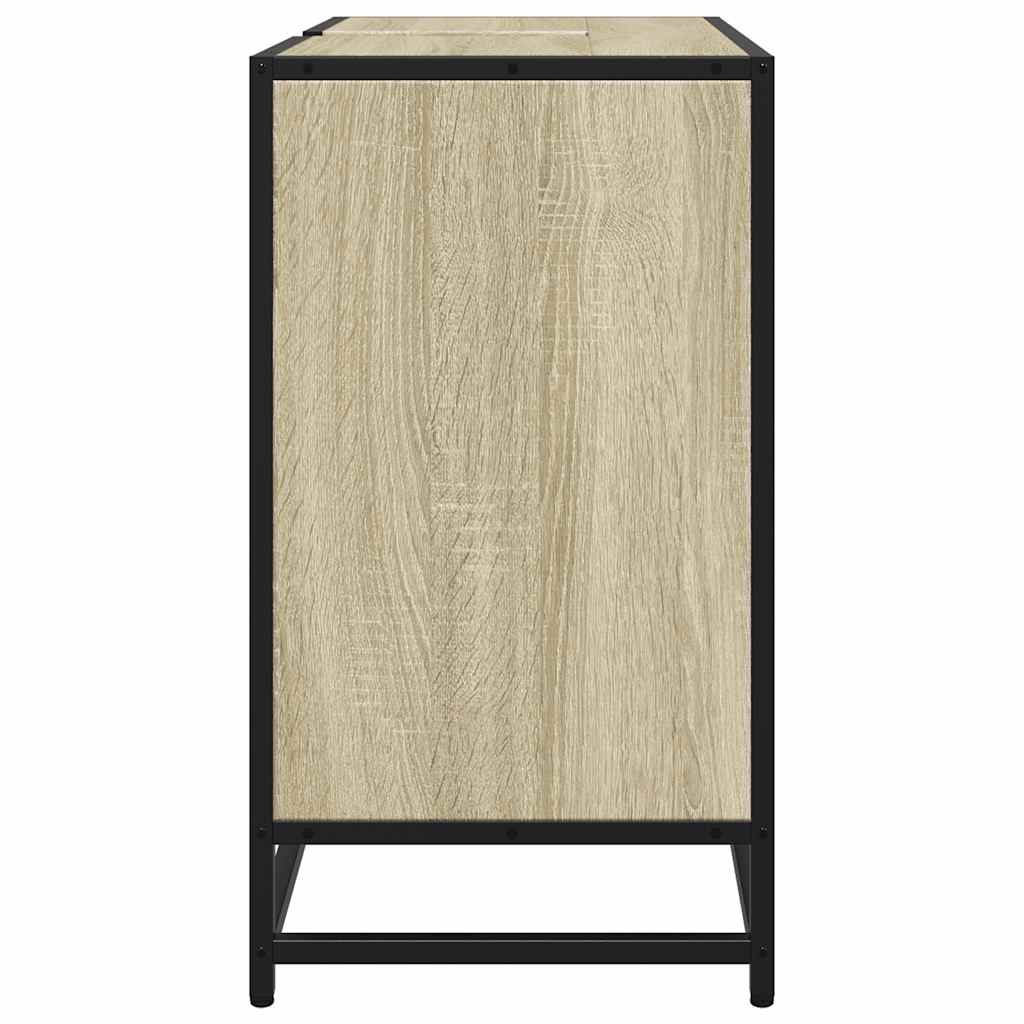 vidaXL Ντουλάπι Νιπτήρα Μπάνιου Sonoma Δρυς 65x33x60 εκ. Επεξ. Ξύλο