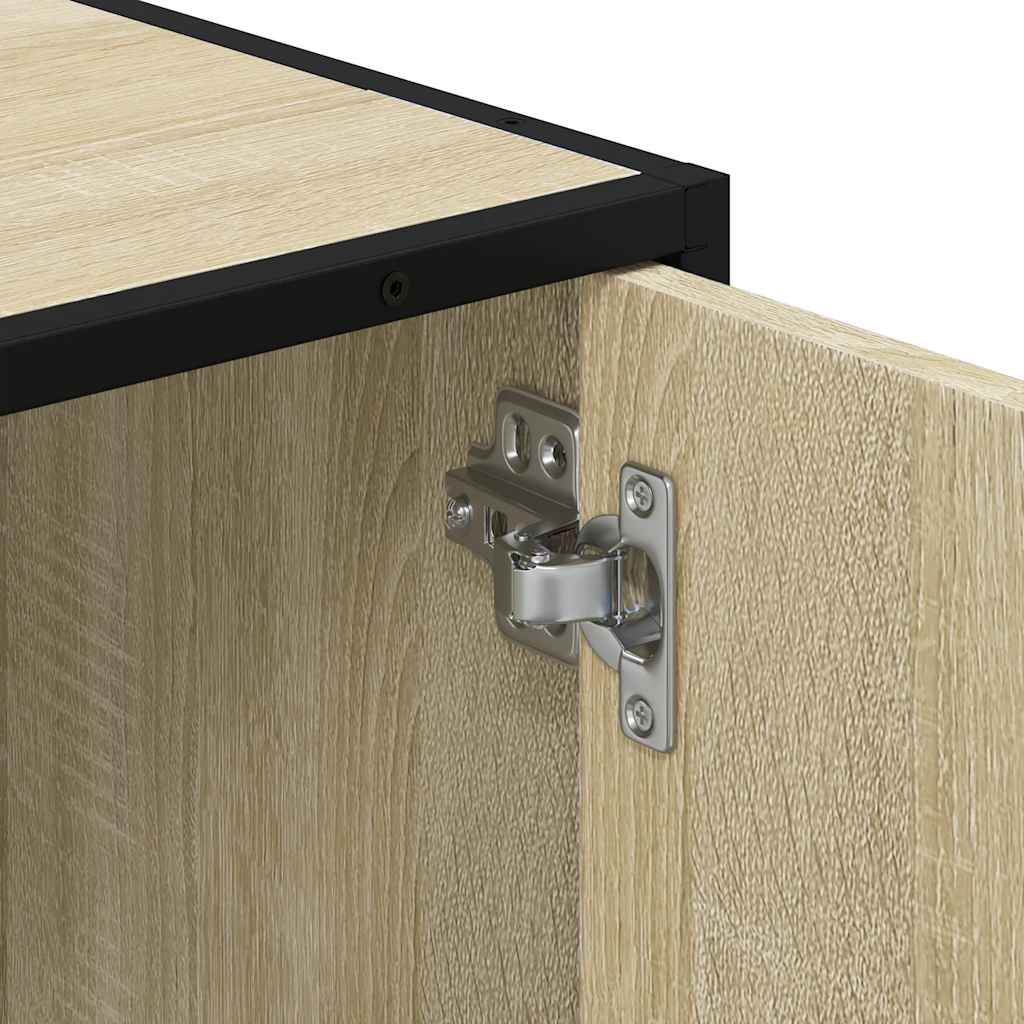 vidaXL Ντουλάπι νιπτήρα μπάνιου Sonoma Oak 90x33x60 cm