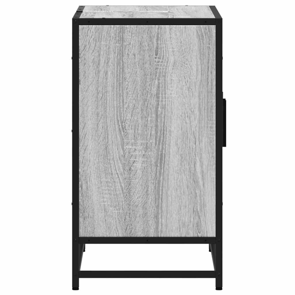 vidaXL Ντουλάπι νιπτήρα μπάνιου γκρι Sonoma 90x33x60 cm