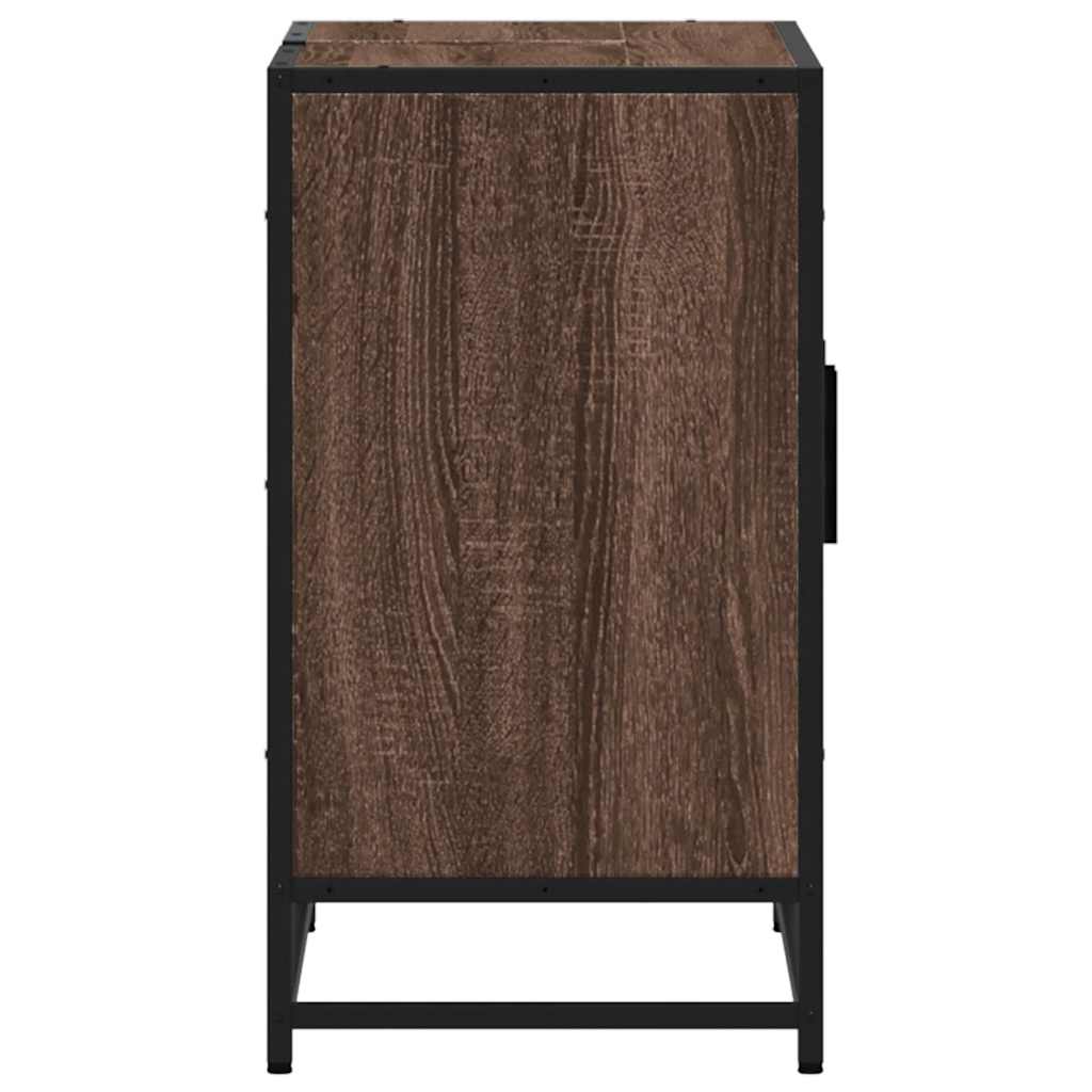 vidaXL ντουλάπι νιπτήρα μπάνιου καφέ δρυς 90x33x60 cm