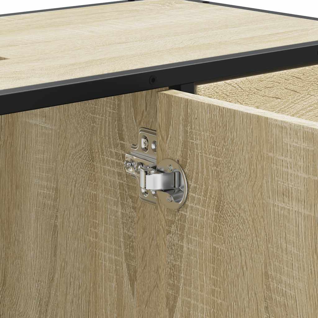 vidaXL Ντουλάπι Μπάνιου Νιπτήρα Sonoma Δρυς 80 x 33 x 60εκ. Επεξ. Ξύλο