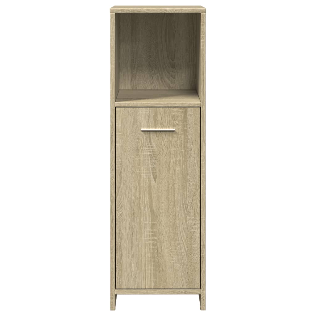 vidaXL Στήλη Μπάνιου Sonoma Δρυς 30 x 30 x 95 εκ. Επεξεργασμένο Ξύλο