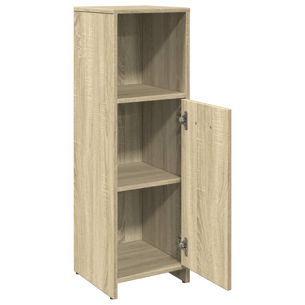 vidaXL Στήλη Μπάνιου Sonoma Δρυς 30 x 30 x 95 εκ. Επεξεργασμένο Ξύλο