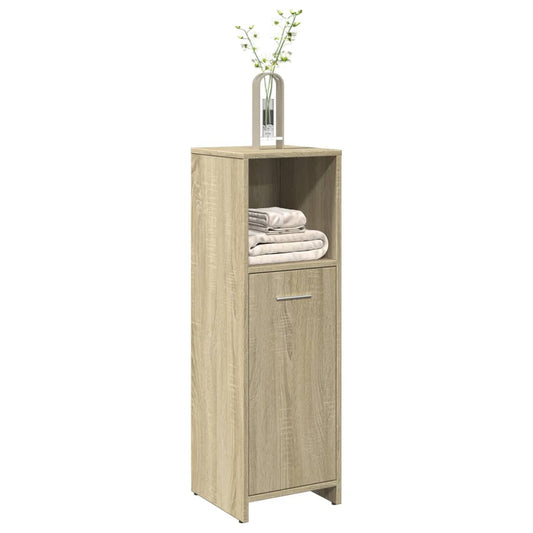 vidaXL Στήλη Μπάνιου Sonoma Δρυς 30 x 30 x 95 εκ. Επεξεργασμένο Ξύλο