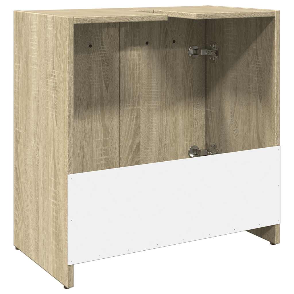 vidaXL Ντουλάπι Νιπτήρα Μπάνιου Sonoma Δρυς 60x33x60 εκ. Επεξ. Ξύλο