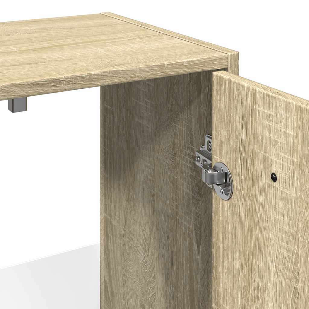 vidaXL Ντουλάπι Νιπτήρα Μπάνιου Sonoma Δρυς 60x33x60 εκ. Επεξ. Ξύλο