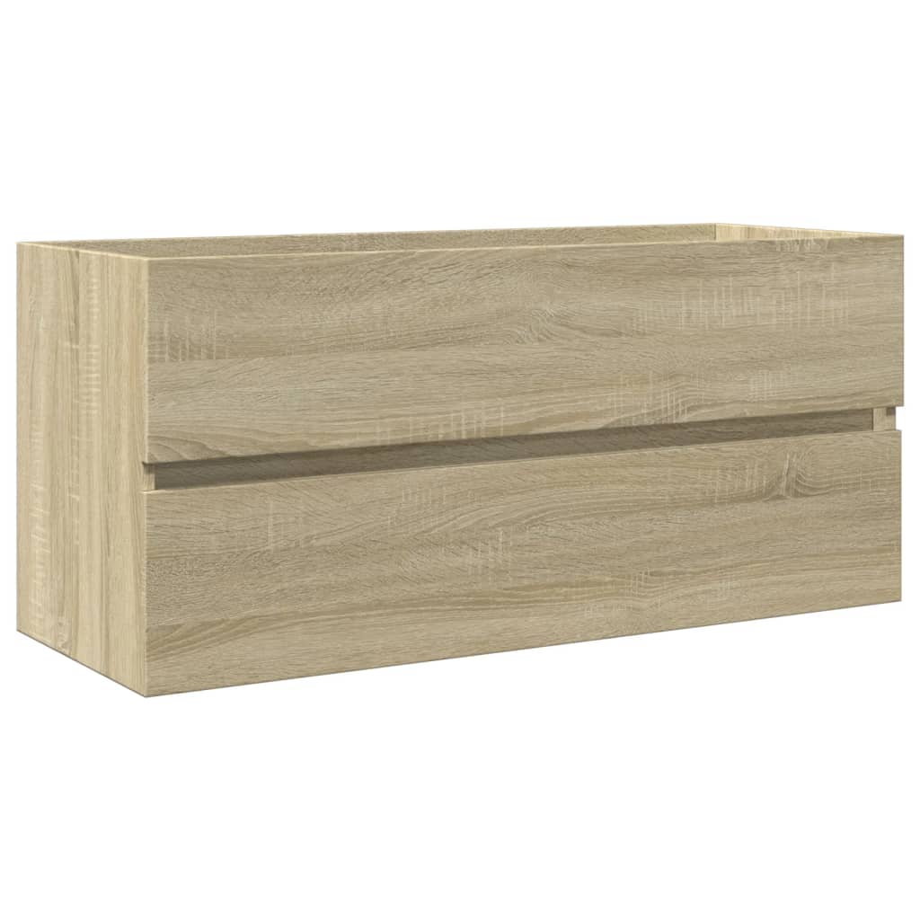 vidaXL Ντουλάπι Νιπτήρα Μπάνιου Sonoma Δρυς 100x38,5x45 εκ. Επεξ. Ξύλο
