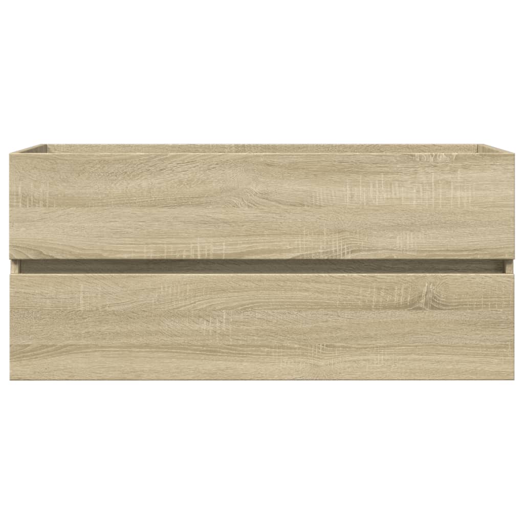 vidaXL Ντουλάπι Νιπτήρα Μπάνιου Sonoma Δρυς 100x38,5x45 εκ. Επεξ. Ξύλο