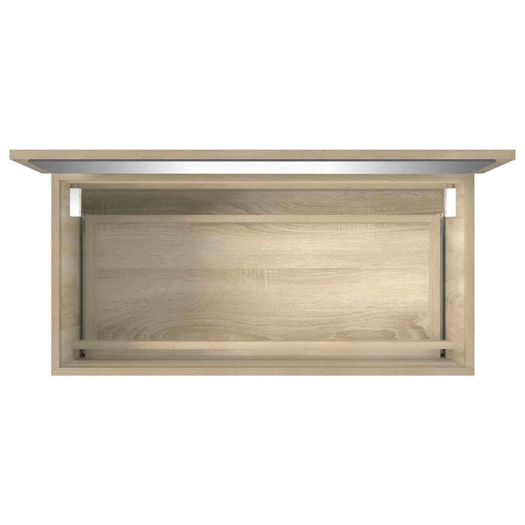 vidaXL Ντουλάπι Μπάνιου με Καθρέφτη Sonoma δρυς 80x38,5x45 εκ.