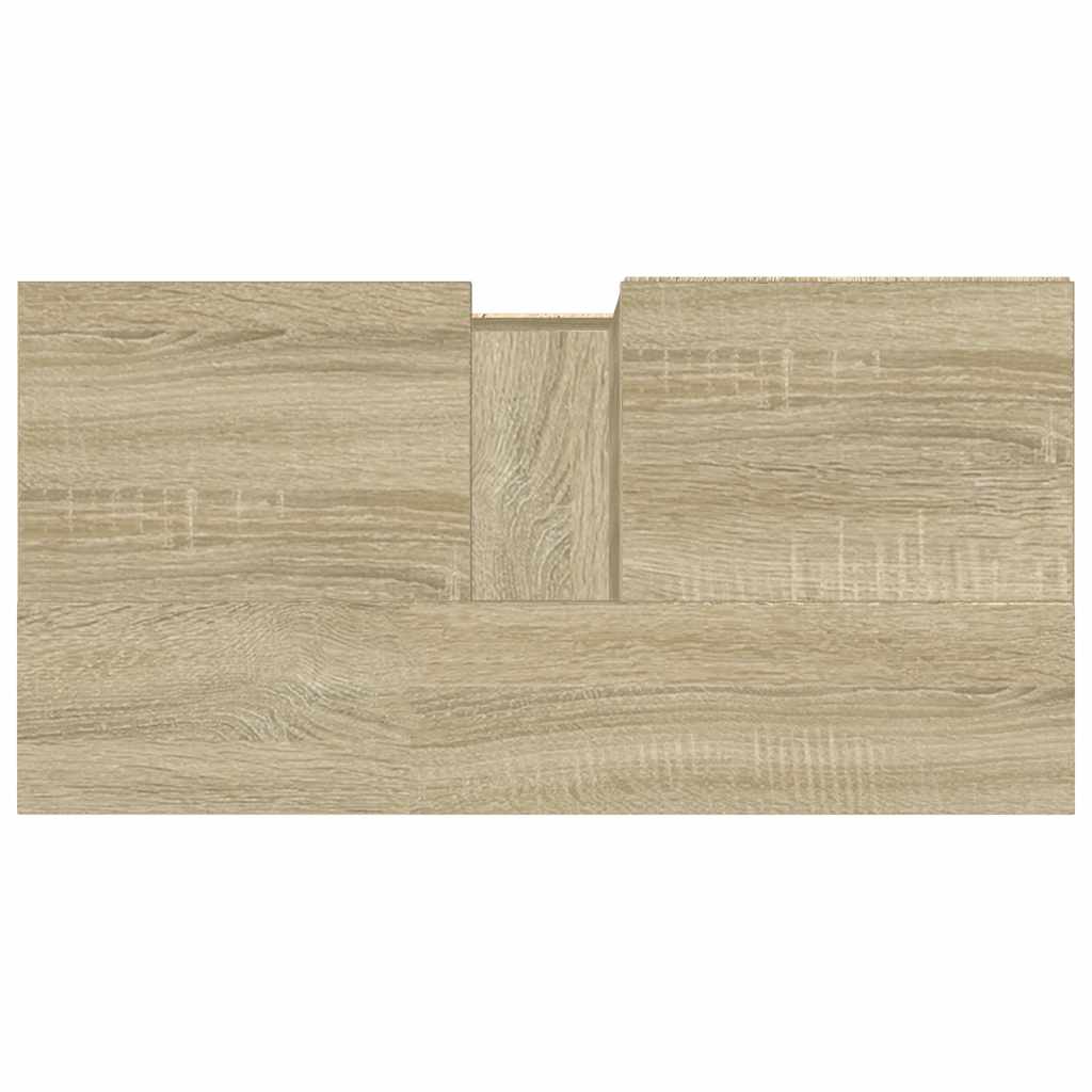 vidaXL Ντουλάπι Νιπτήρα Μπάνιου Sonoma Δρυς 65x33x60 εκ. Επεξ. Ξύλο