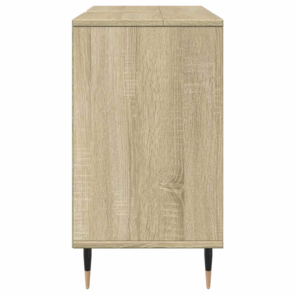 vidaXL Ντουλάπι Μπάνιου Sonoma Δρυς 80 x 33 x 60 εκ. από Επεξεργ. Ξύλο