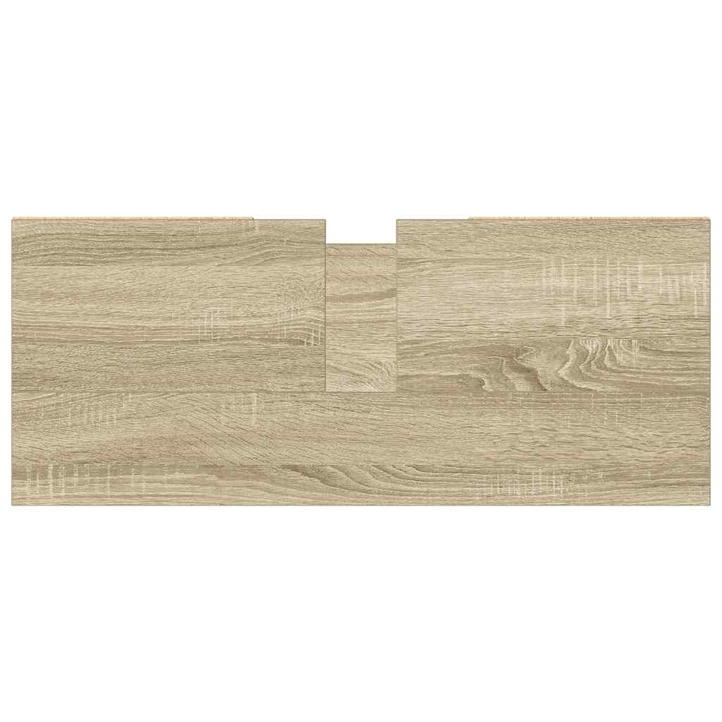 vidaXL Ντουλάπι Μπάνιου Sonoma Δρυς 80 x 33 x 60 εκ. από Επεξεργ. Ξύλο