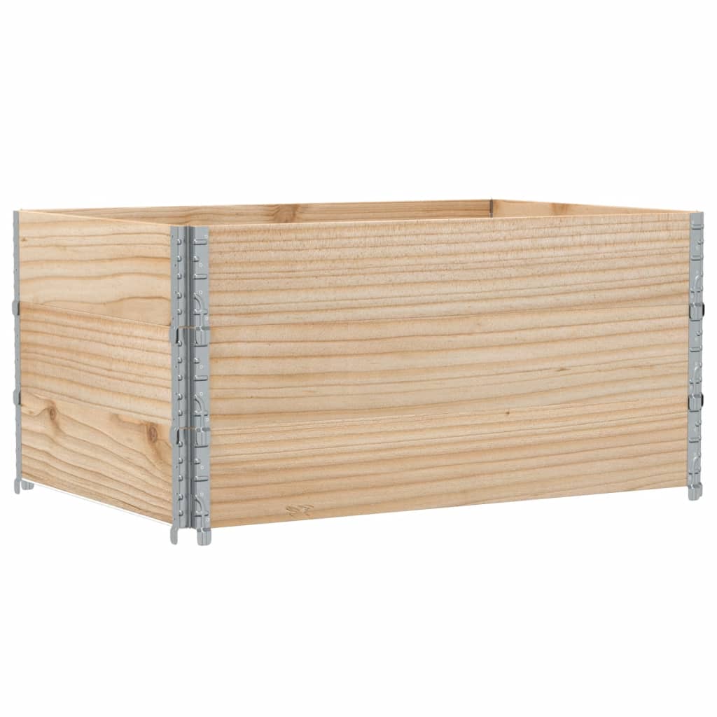 vidaXL Κολάρα Παλέτας 3 τεμ. 120x80 εκ. από Μασίφ Ξύλο Πεύκου