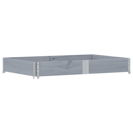 vidaXL Ζαρντινιέρα Κήπου Γκρι 150x100 εκ. από Μασίφ Ξύλο Πεύκου