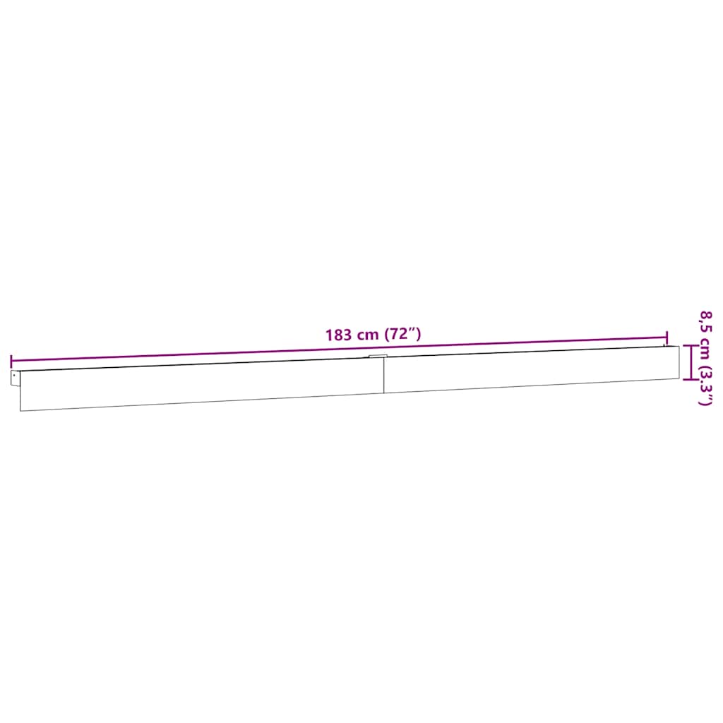 vidaXL Κιτ υλικού συρόμενης πόρτας 183 cm Κράμα αλουμινίου Sliver